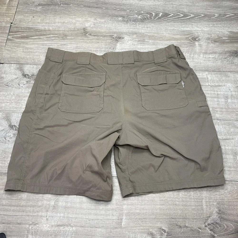 Duluth Trading Co Shorts Mens 48 Brown Cargo Nylon 11 Inseam Flex Dry On The Fly